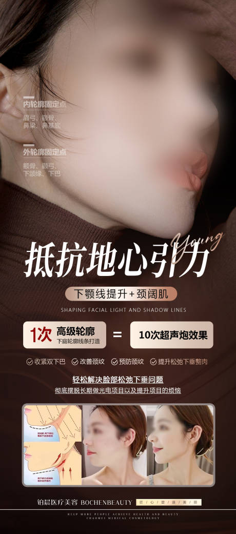 源文件下载【享设计】搜索编号：63550017181016028【医美轮廓固定海报】