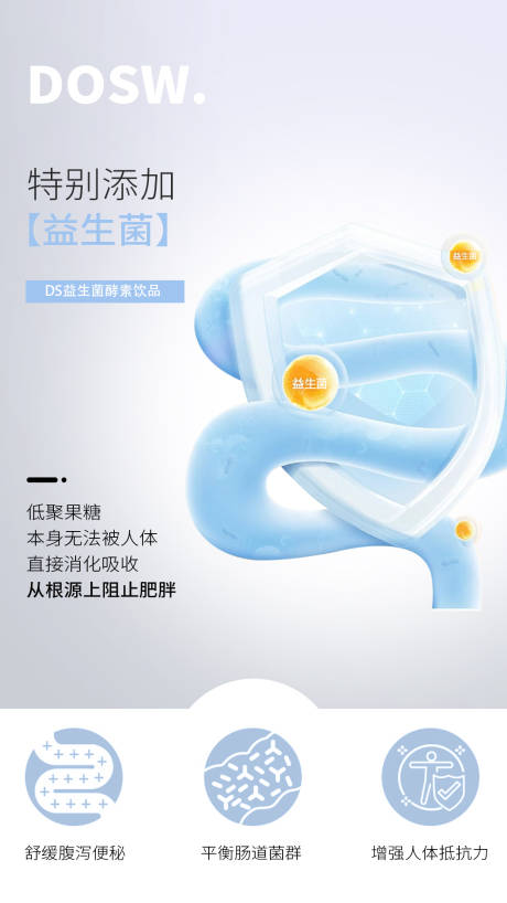 源文件下载【享设计】搜索编号：13190017363217386【益生菌酵素减肥塑身肠道宣传海报】