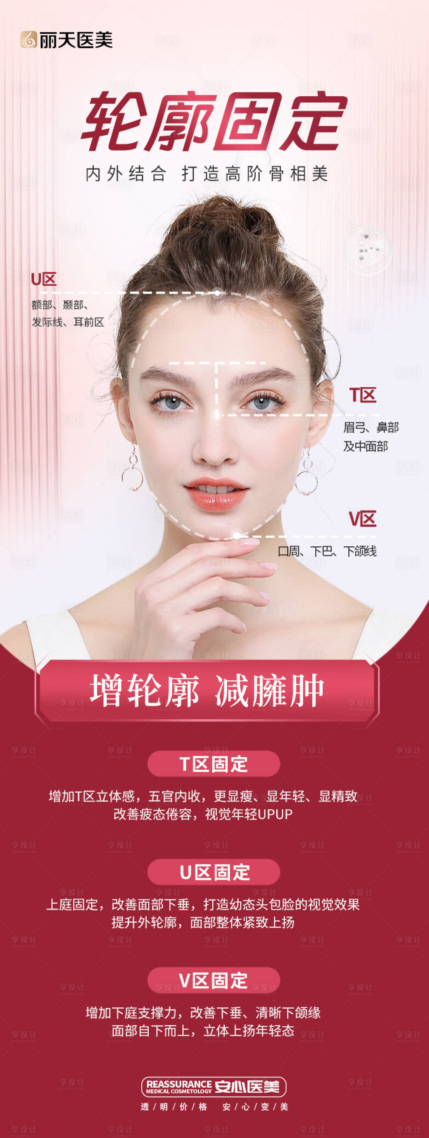 源文件下载【享设计】搜索编号：60940017486258691【医美轮廓固定科普海报】