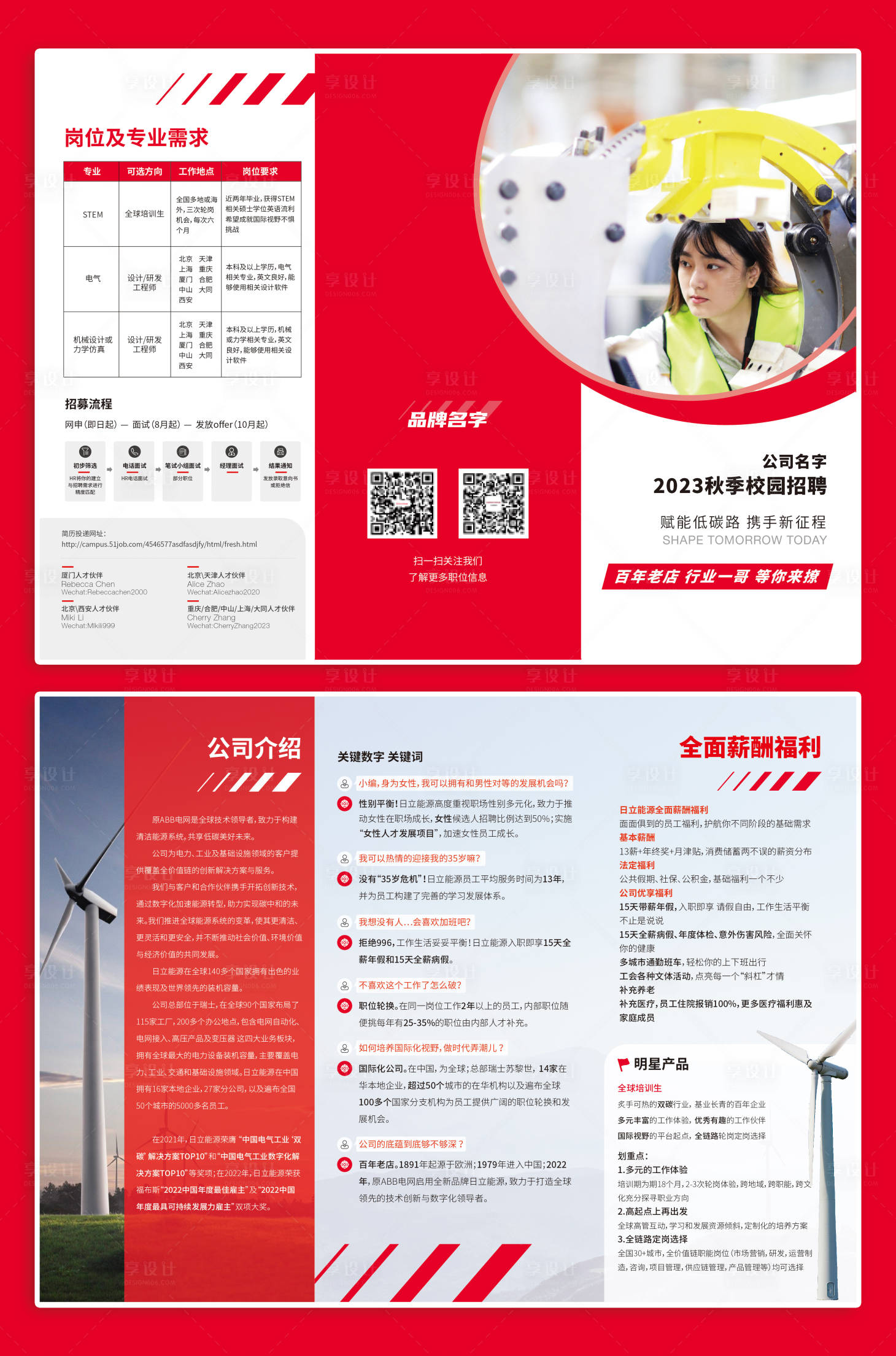 源文件下载【享设计】搜索编号：38620017214204530【公司招聘三折页】