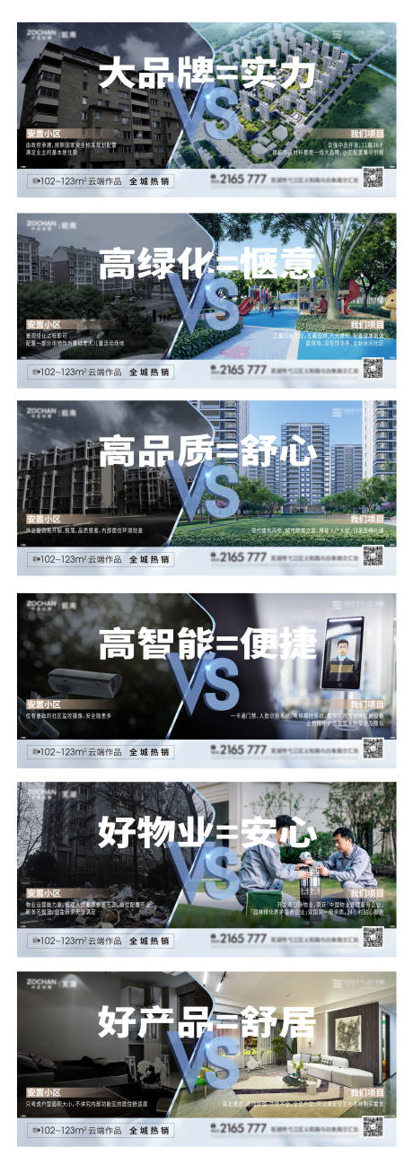 源文件下載【地產對比海報】編號：58410017255209080