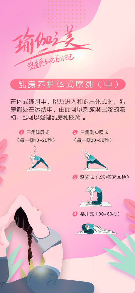 瑜伽健康女性知识海报-源文件【享设计】