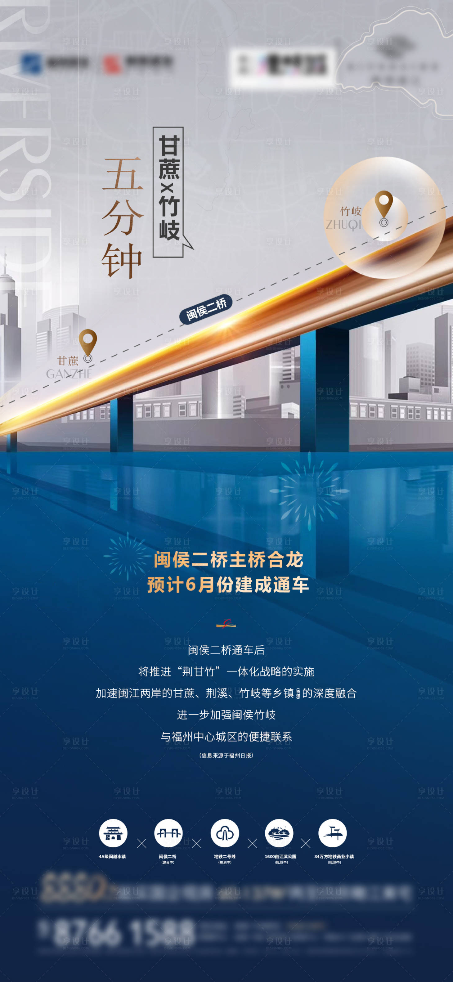 源文件下載【享設(shè)計(jì)】搜索編號(hào)：62030017614184371【地產(chǎn)濱江交通價(jià)值點(diǎn)海報(bào)】