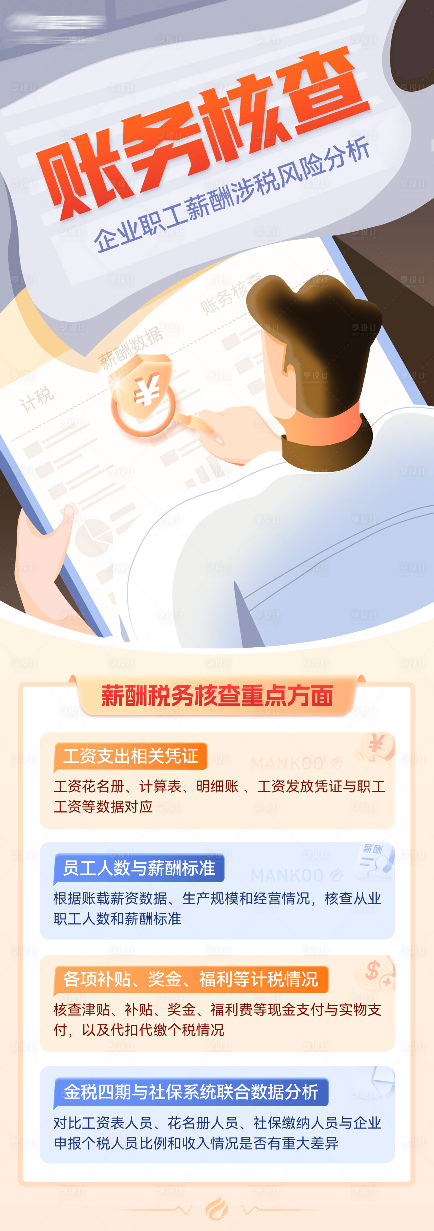 源文件下載【享設計】搜索編號：39200017257954261【財稅風險知識海報】