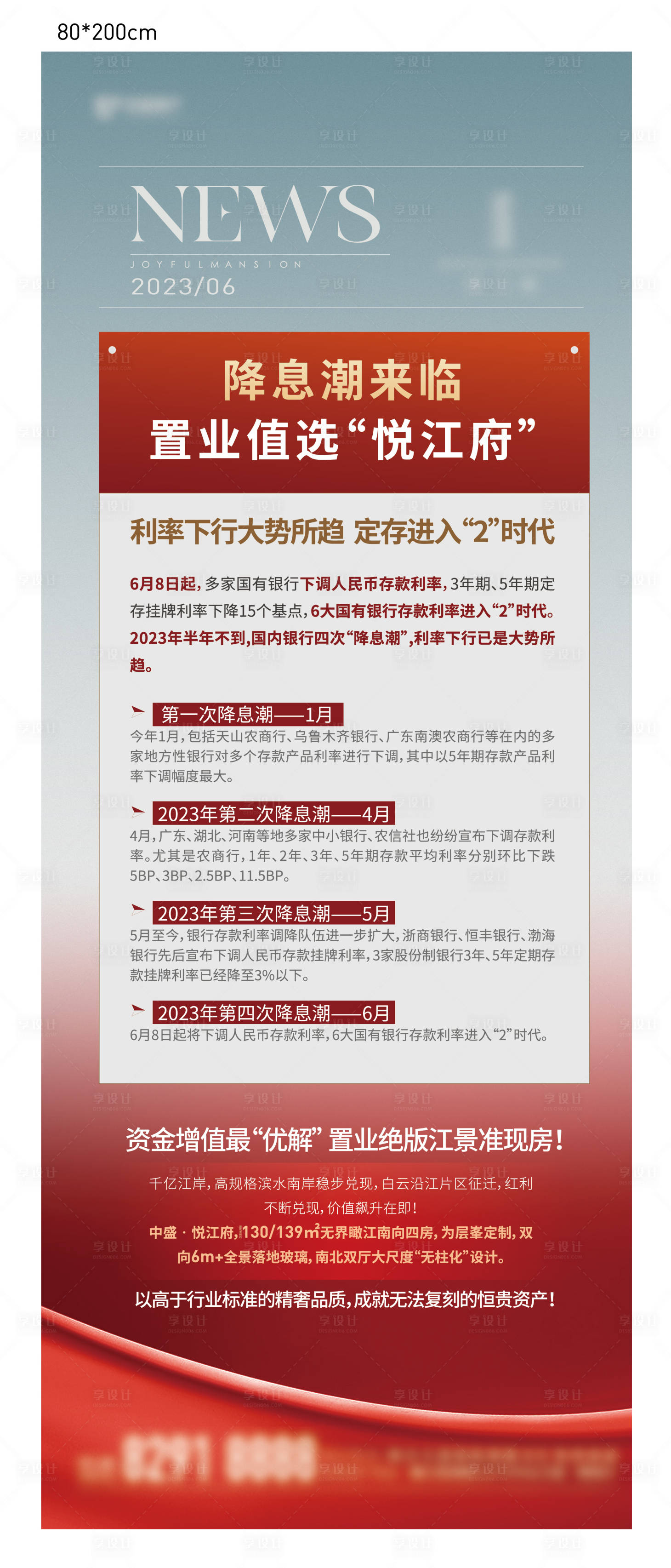 源文件下載【享設計】搜索編號：85000017383374532【地產政策利好海報】