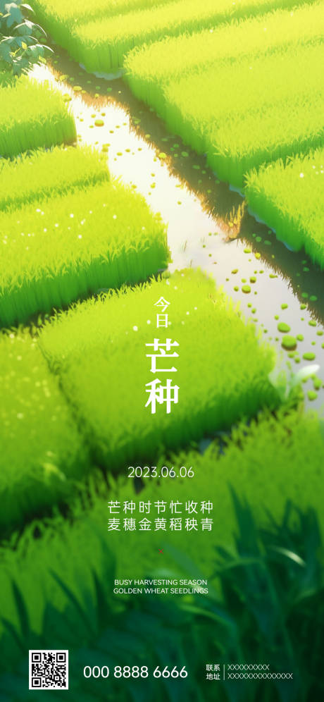 源文件下载【芒种节气海报】编号：20230604031741636