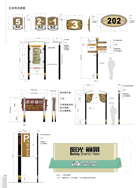 源文件下载【标识标牌园区引导索引指示牌立牌】编号：20230609154304546