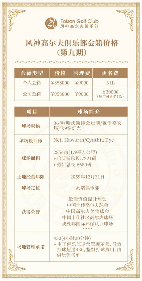 源文件下載【高爾夫會籍卡產品價格表】編號：28930017142987823