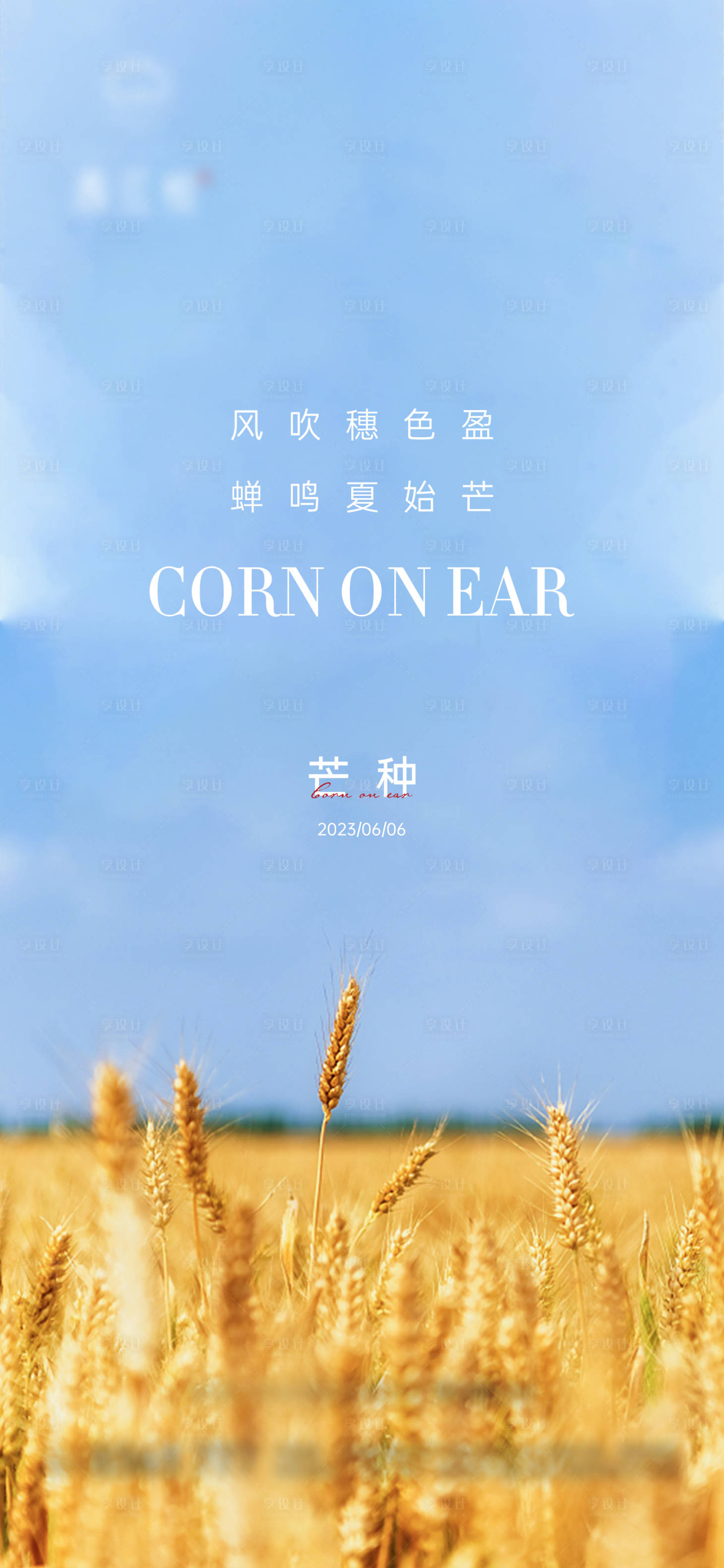 源文件下載【享設計】搜索編號：33060017101619096【芒種節氣海報】
