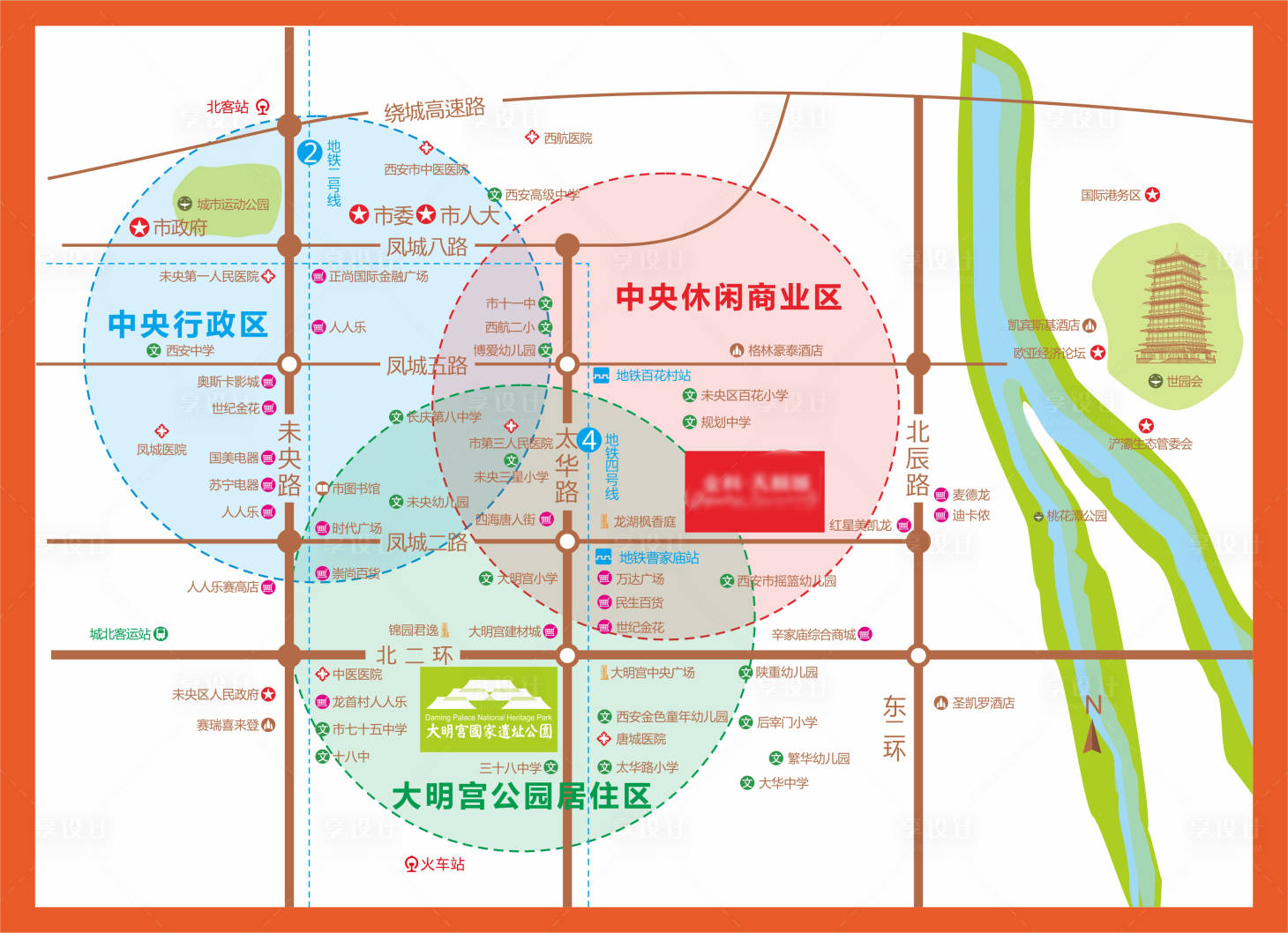 源文件下載【享設計】搜索編號：73990017607713008【地產售樓中心區位圖】