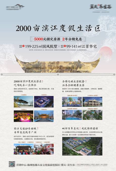 源文件下载【中式度假展板】编号：20230618235655449