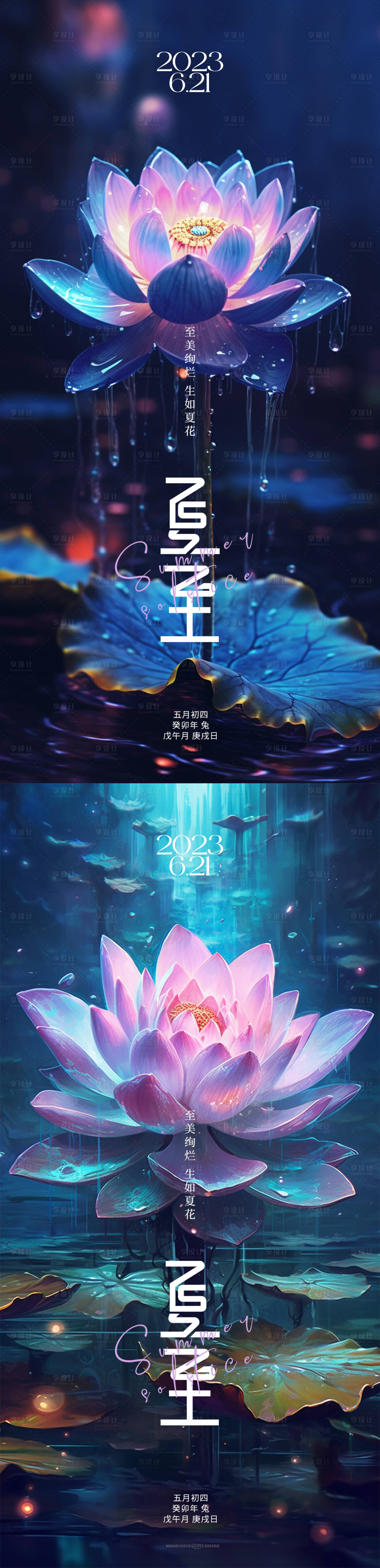 源文件下載【享設計】搜索編號：88860017162655847【夏至海報】