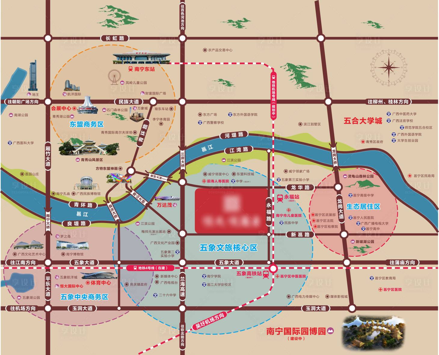 源文件下載【享設計】搜索編號：31250017409672000【地產區位圖海報】