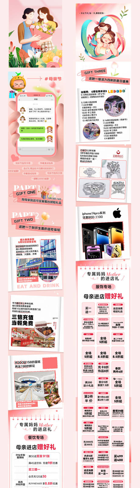 源文件下载【母亲节商业活动海报长图】编号：45100017143856290