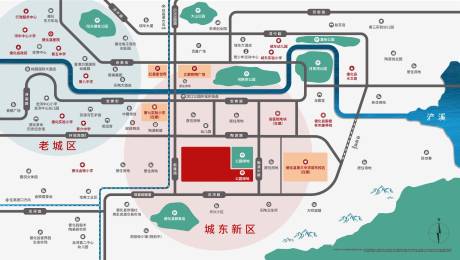 地产新现代区位图