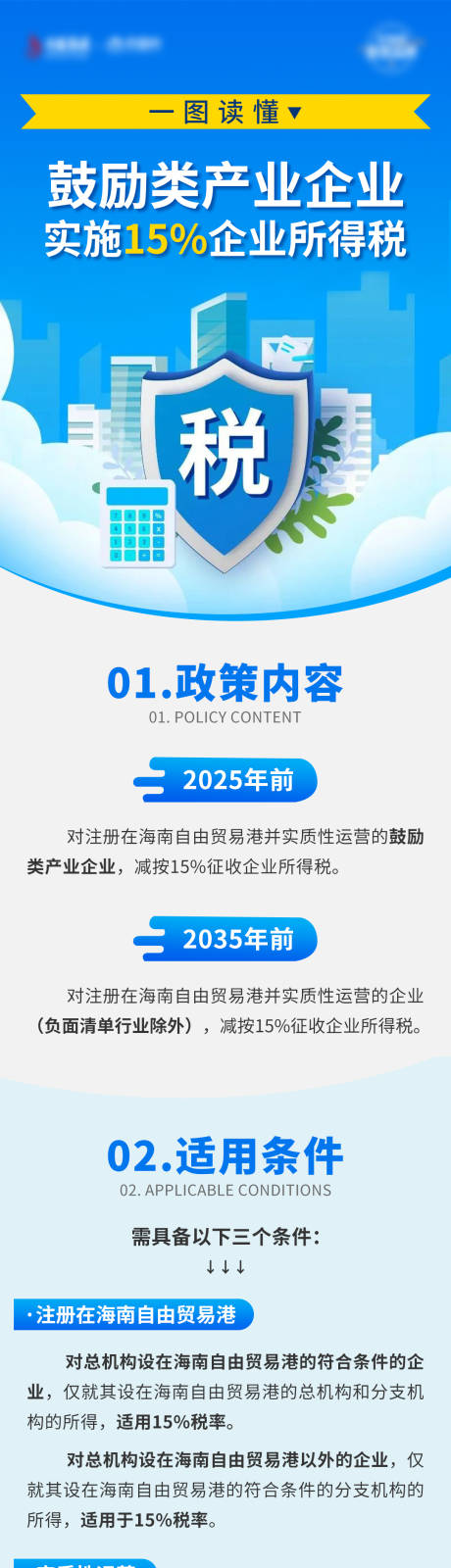 编号：20230604090211466【享设计】源文件下载-海南自贸港税收政策宣传海报长图