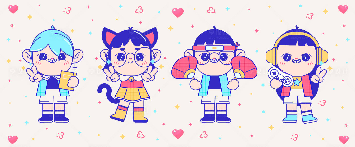 源文件下载【享设计】搜索编号：59200017392921509【人物卡通形象设计】