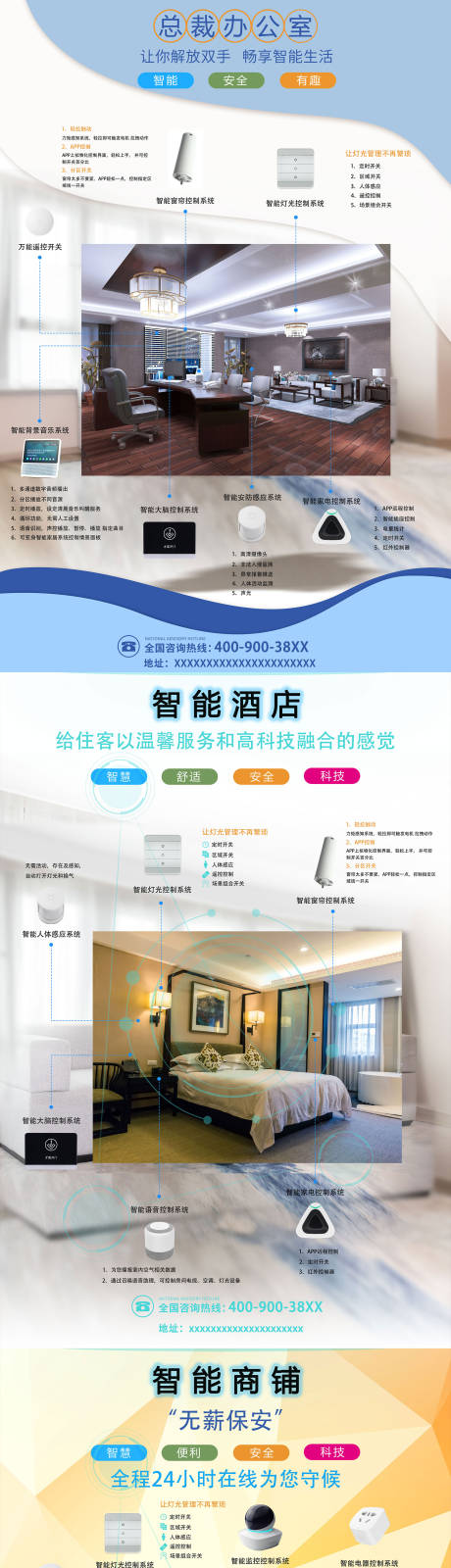 智能家居场景系列海报