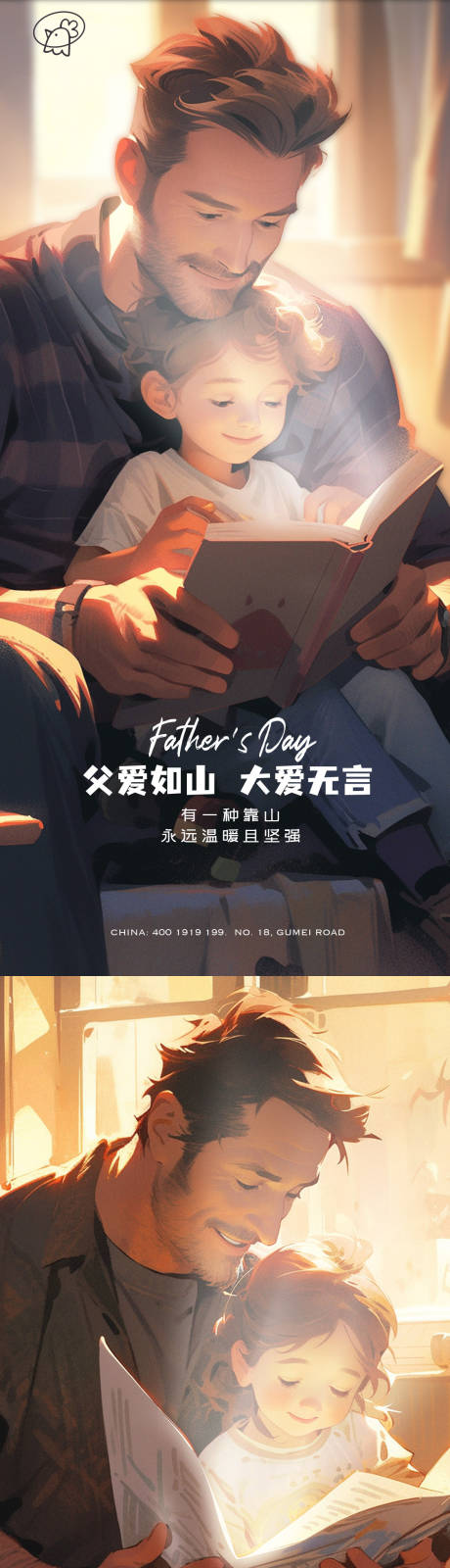 父亲节陪读系列海报-源文件【享设计】
