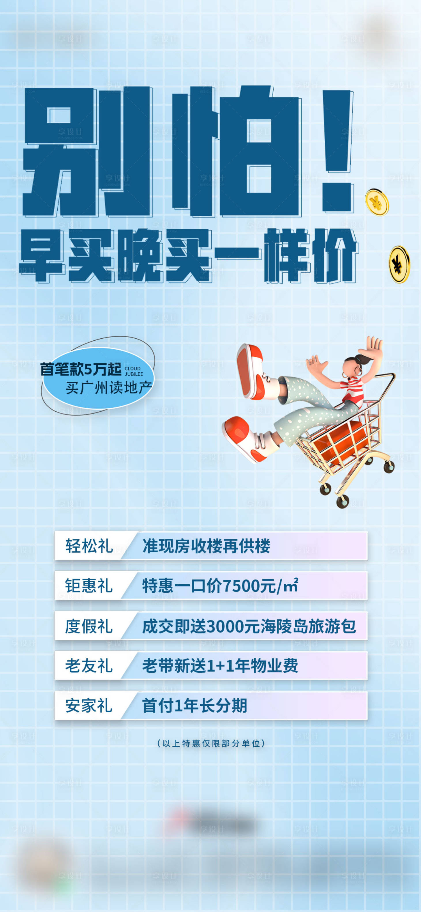 源文件下載【地產(chǎn)熱銷5重禮海報】編號：29640017093222666