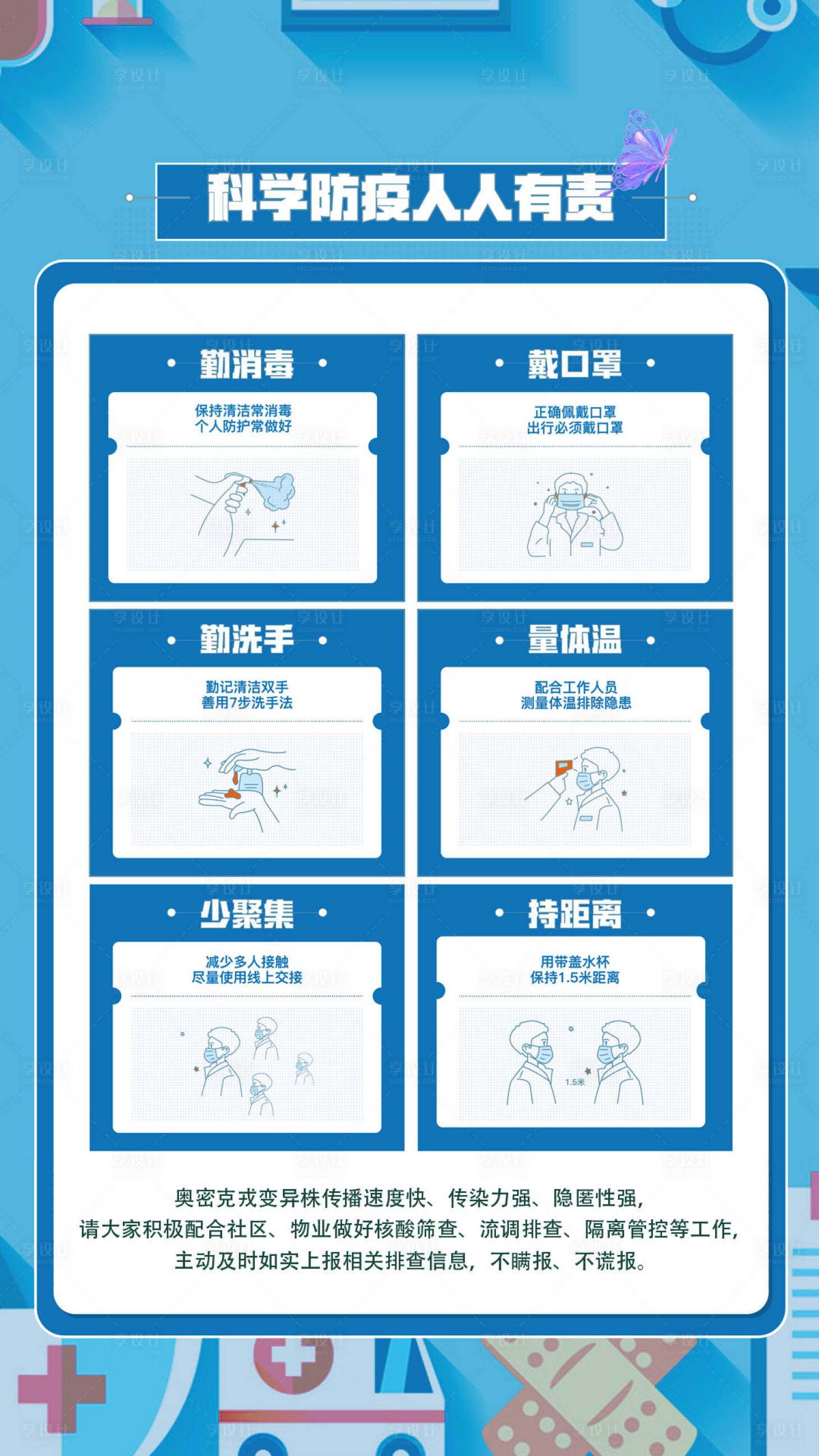 源文件下載【享設(shè)計(jì)】搜索編號：16590017662229235【科學(xué)防疫健康提醒】