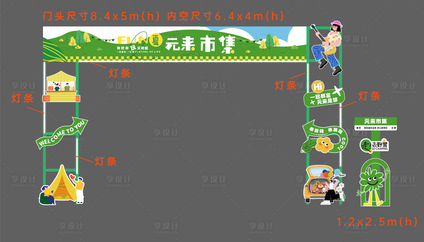 源文件下載【享設計】搜索編號：97060017597165068【活動門頭】