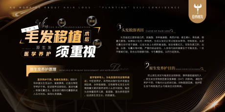 源文件下载【黑金科普养发植发简约高级轻奢大气医美】编号：53180017100463716