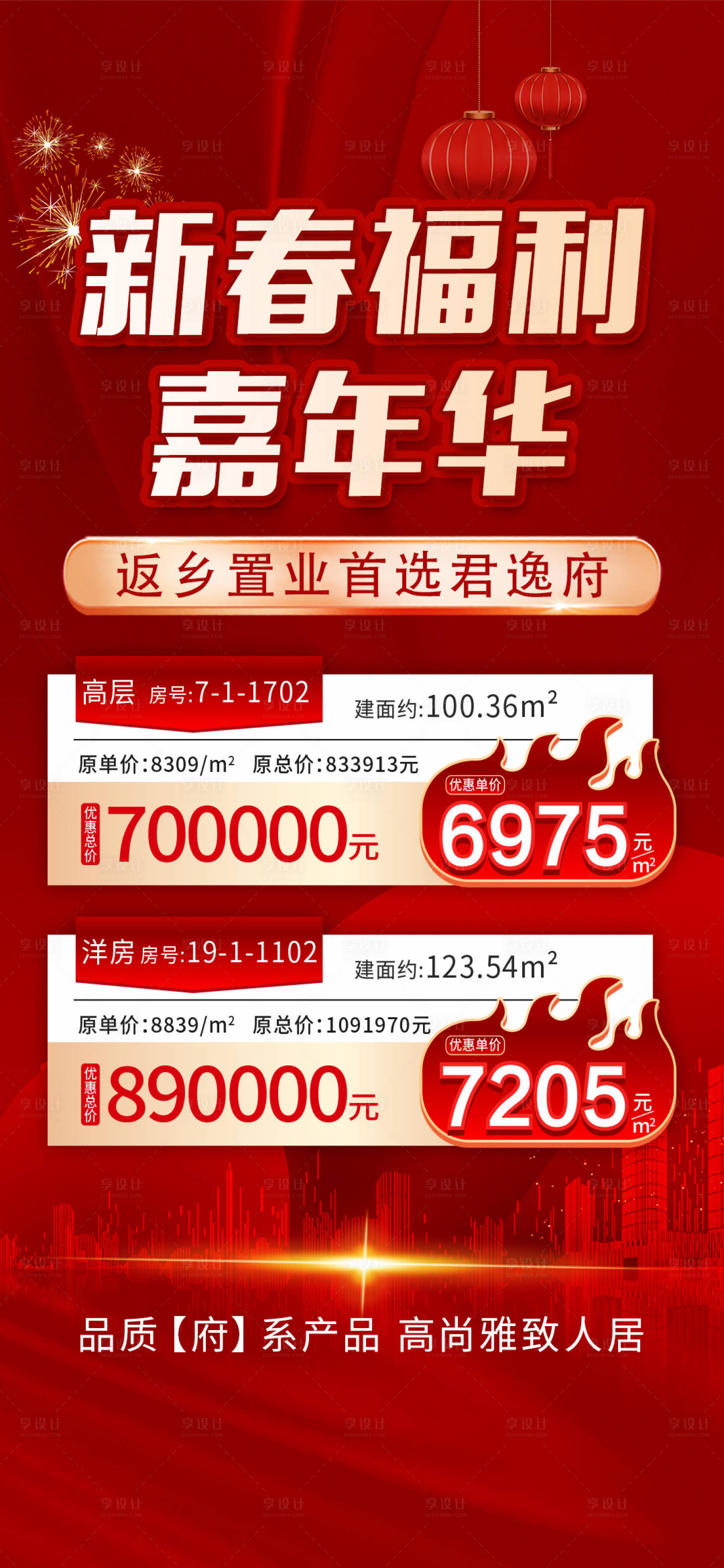 源文件下載【享設計】搜索編號：36480017082449870【地產新春特價房海報】