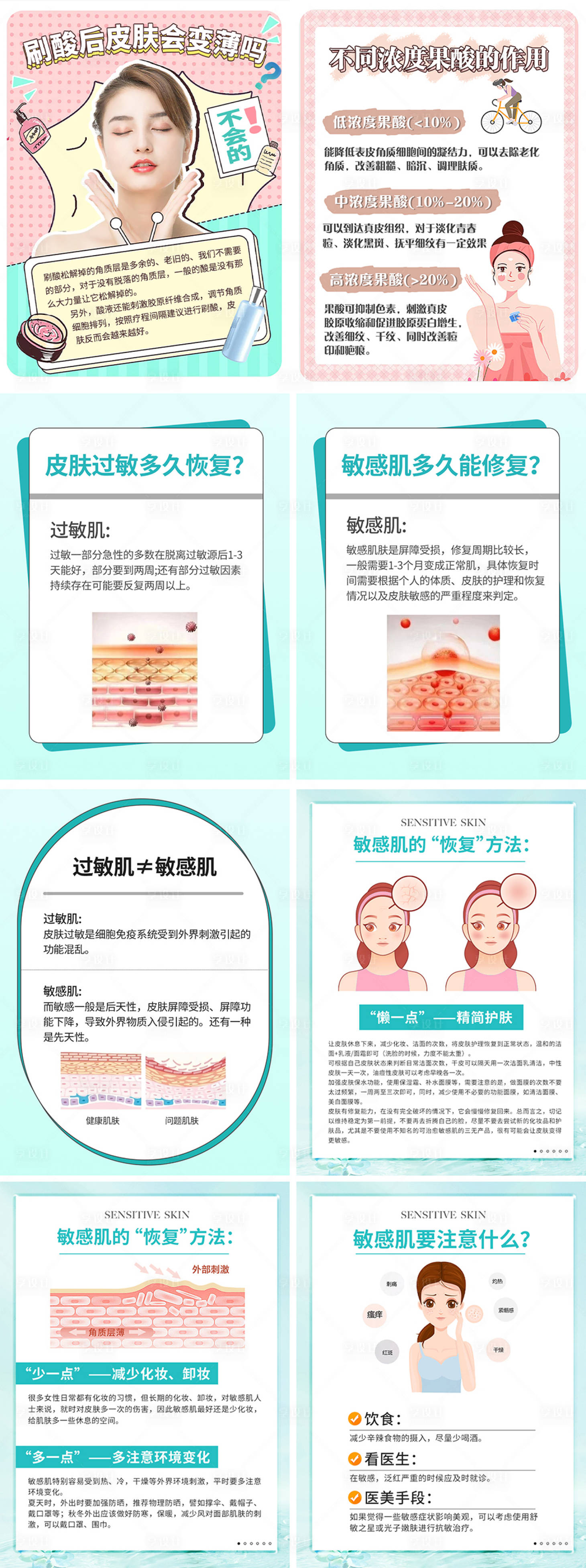 源文件下载【医美皮肤科普海报】编号：20230628142803505