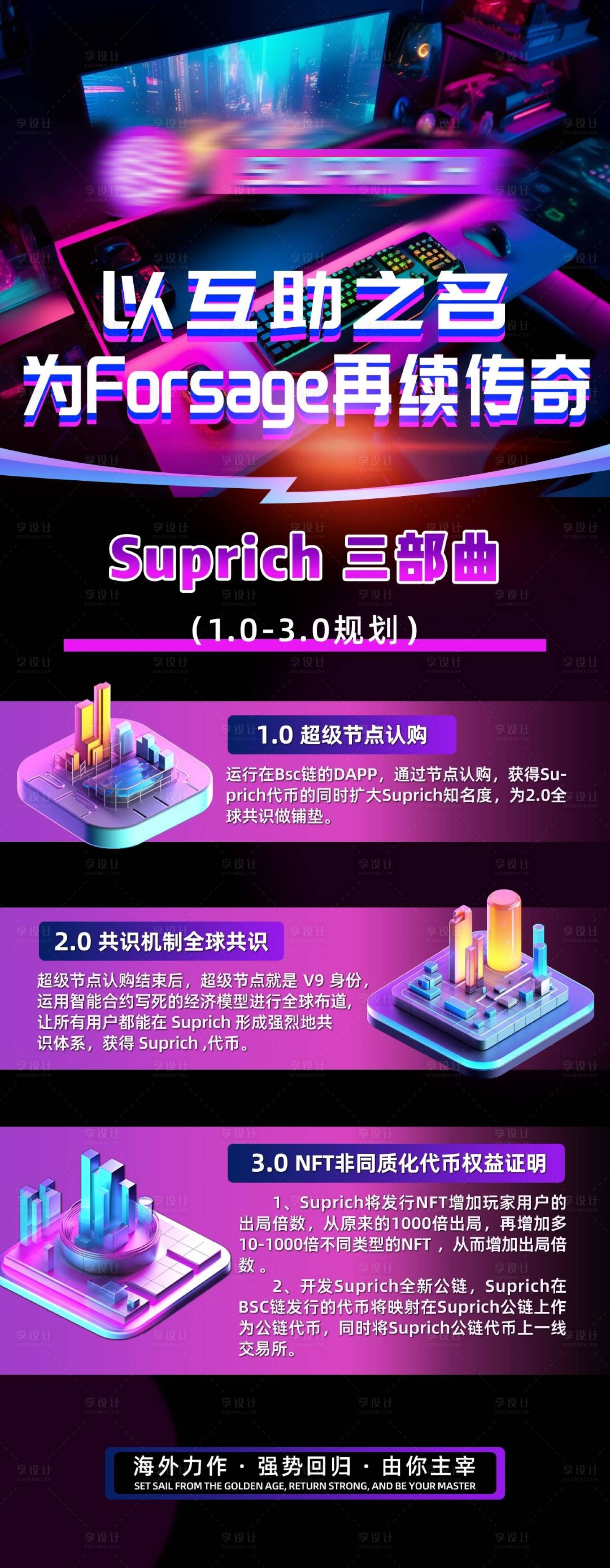 源文件下载【享设计】搜索编号：79290017665743974【区块链竞技游戏海报】