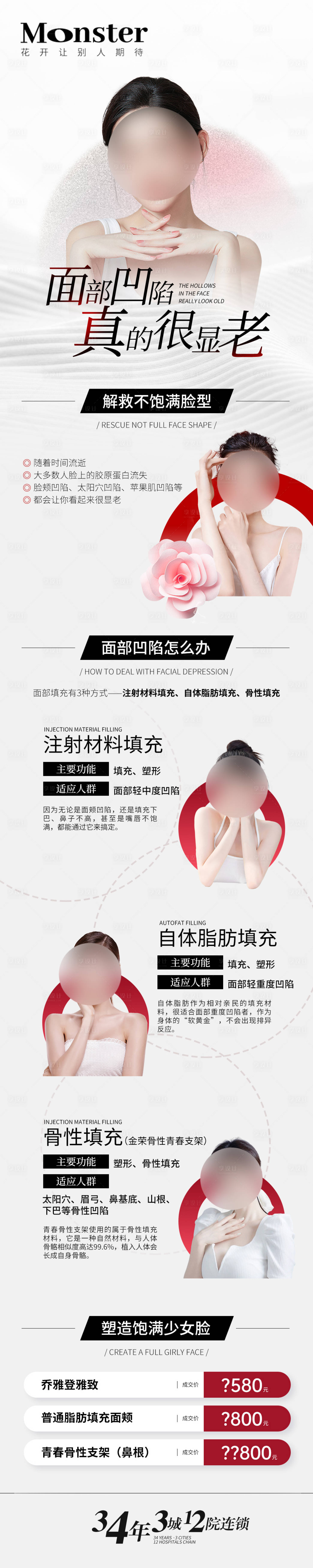 源文件下载【享设计】搜索编号：40190017096851856【医美填充凹陷专题设计】