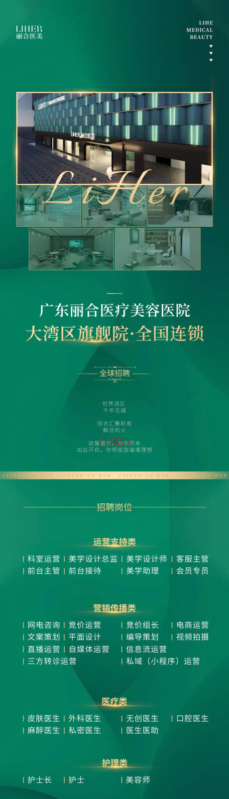 源文件下载【医美朋友圈招聘长图海报】编号：73000017284398891