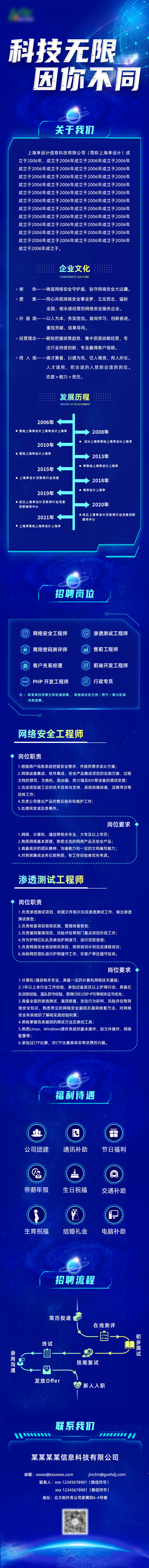 源文件下载【互联网蓝色科技招聘长图】编号：77430017110718938
