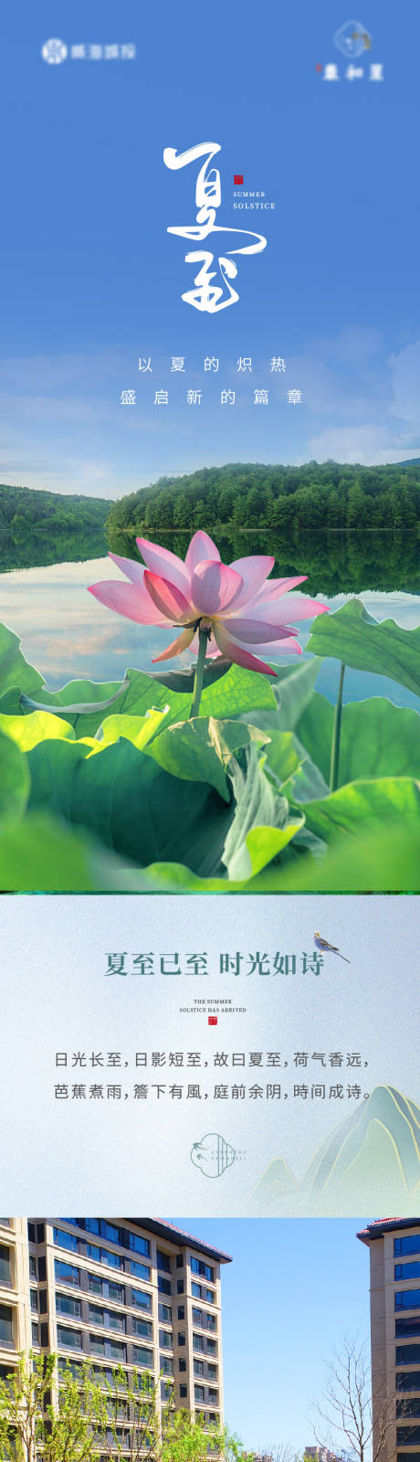 源文件下载【地产夏至节气荷花长图海报】编号：87680017501713511