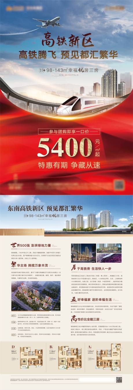 源文件下载【地产大城高铁DM单页】编号：69500017153485217