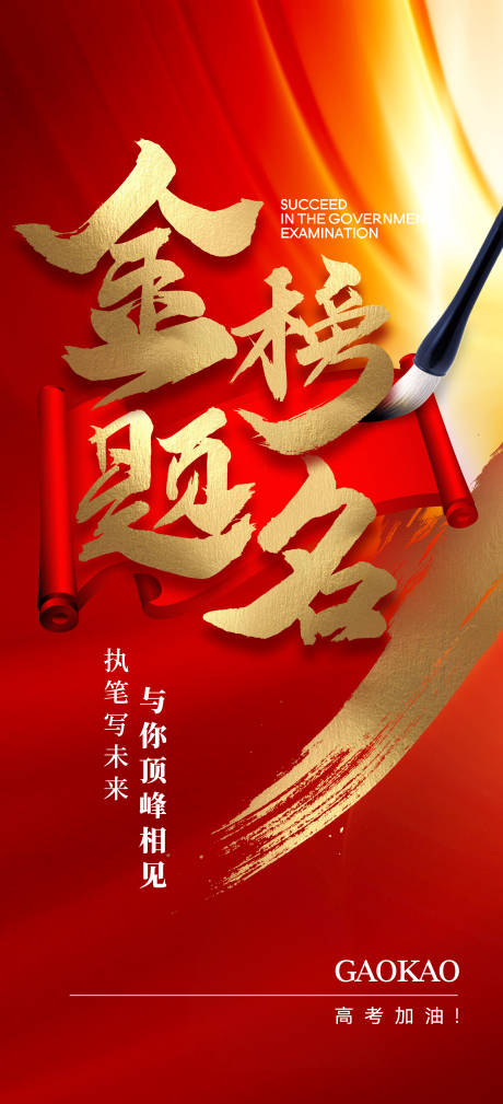 源文件下载【高考海报】编号：48960017195564533