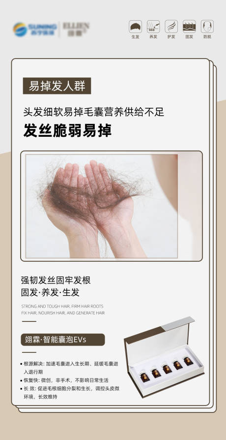 源文件下载【毛发生长产品海报】编号：20230621173721897