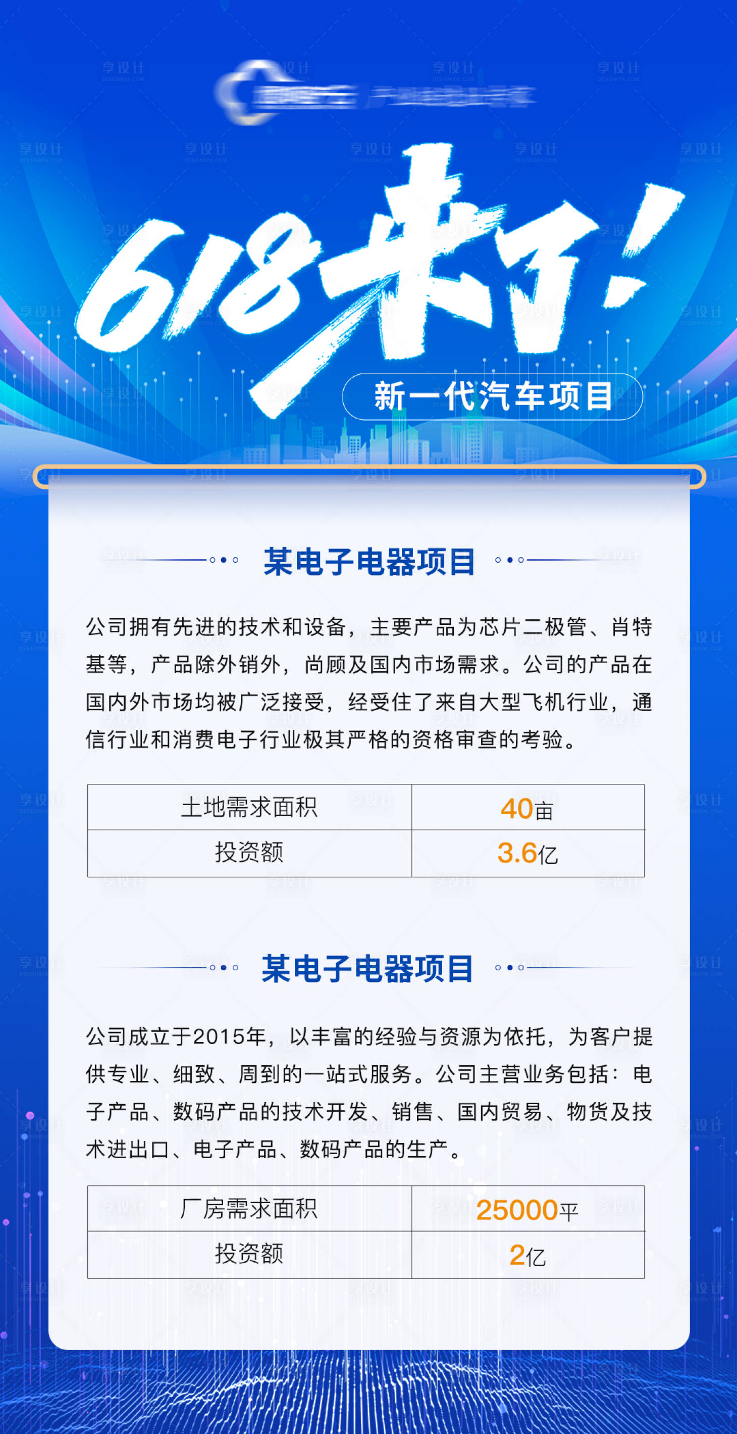 源文件下载【享设计】搜索编号：33840017326214268【618汽车推介海报】