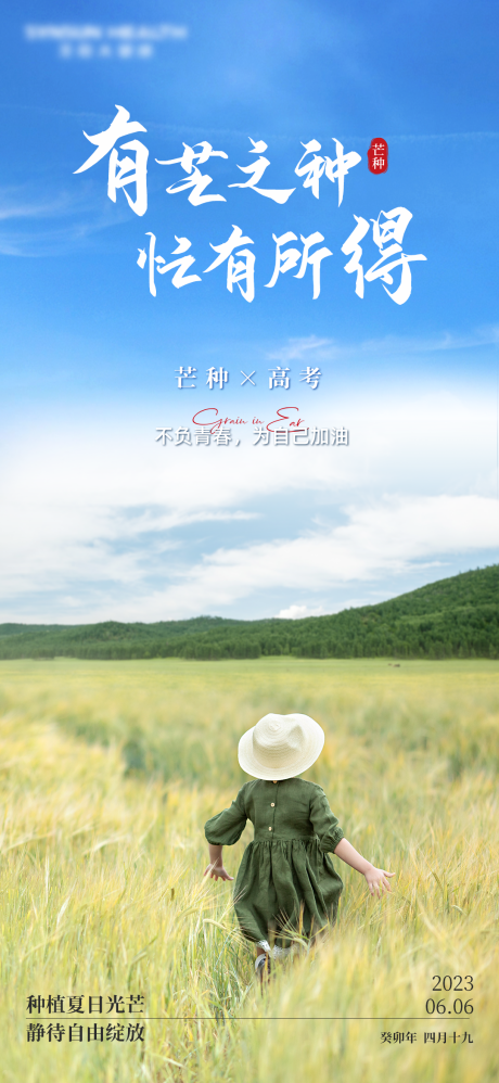 源文件下载【芒种高考海报】编号：94770017079578984