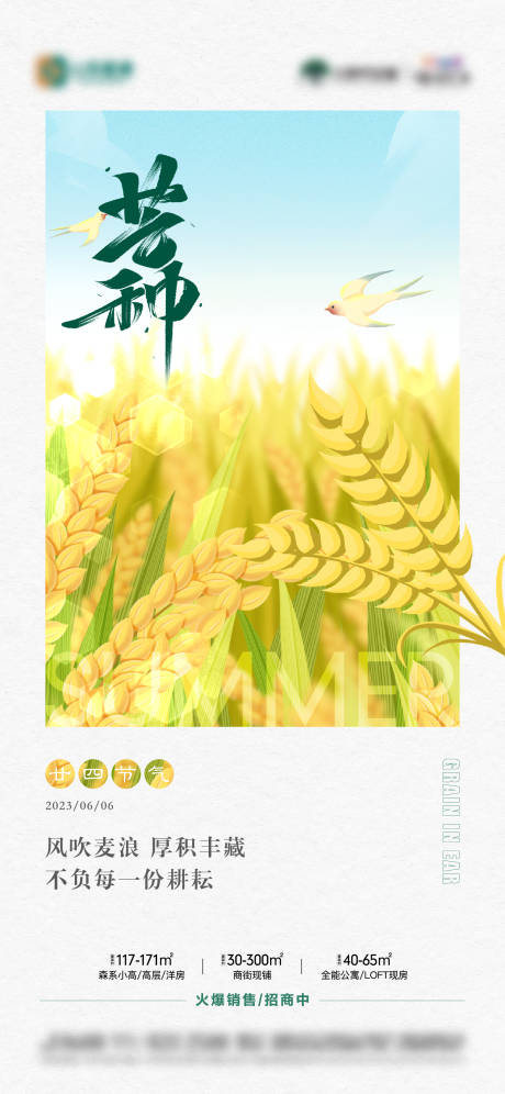 源文件下载【地产芒种节气单图】编号：22650017277851851
