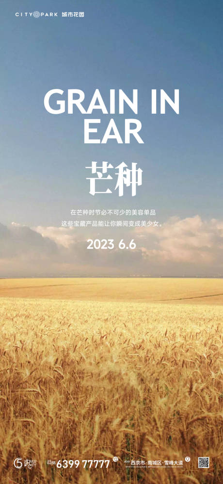 源文件下载【地产芒种海报】编号：73880017390433804