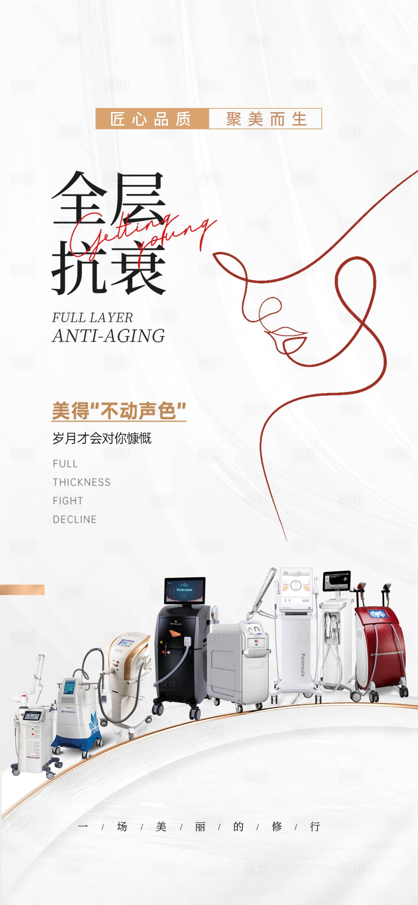 源文件下载【全层医美抗衰海报】编号：36730017459795644