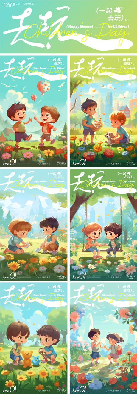 源文件下載【享設(shè)計】搜索編號：77980017107567696【趣玩六一兒童節(jié)系列海報展板】