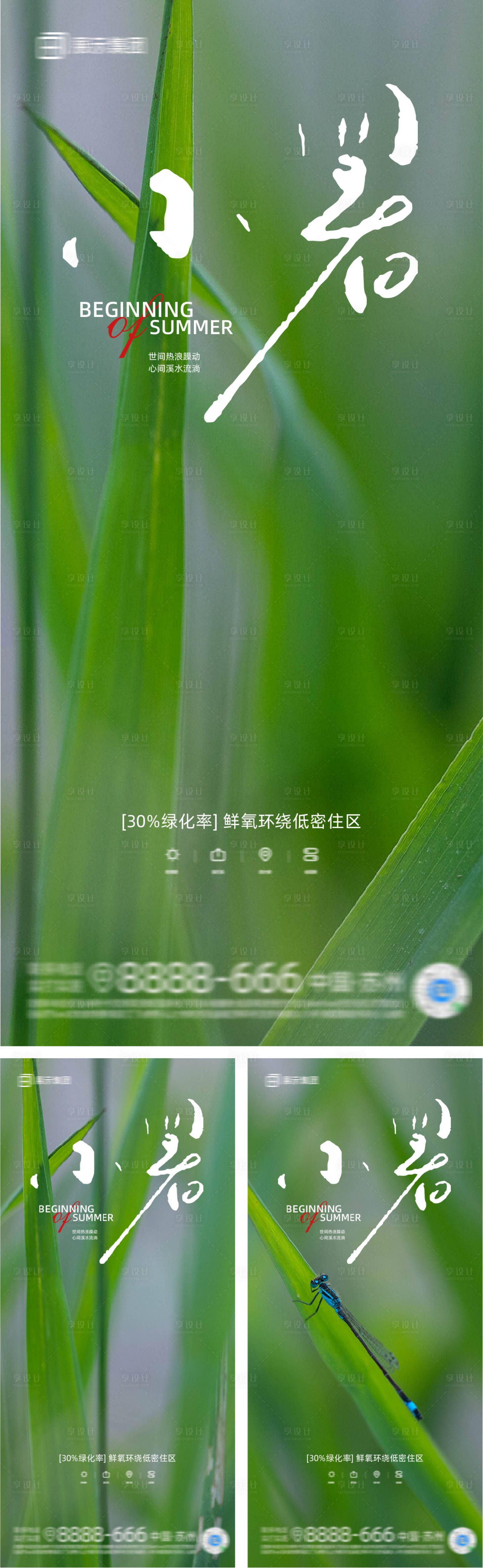 源文件下载【小暑海报】编号：15460017675725180