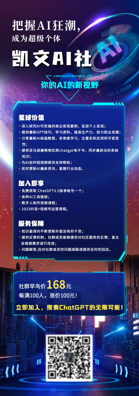 源文件下载【赛博朋克科技风ai狂潮长图海报】编号：22560017457383619