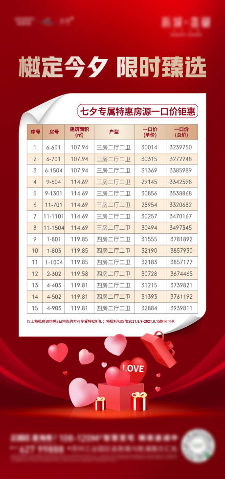 源文件下載【享設(shè)計(jì)】搜索編號(hào)：39240017707396299【七夕房源表】