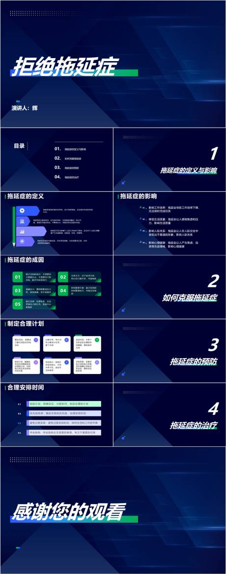 拒绝拖延症PPT