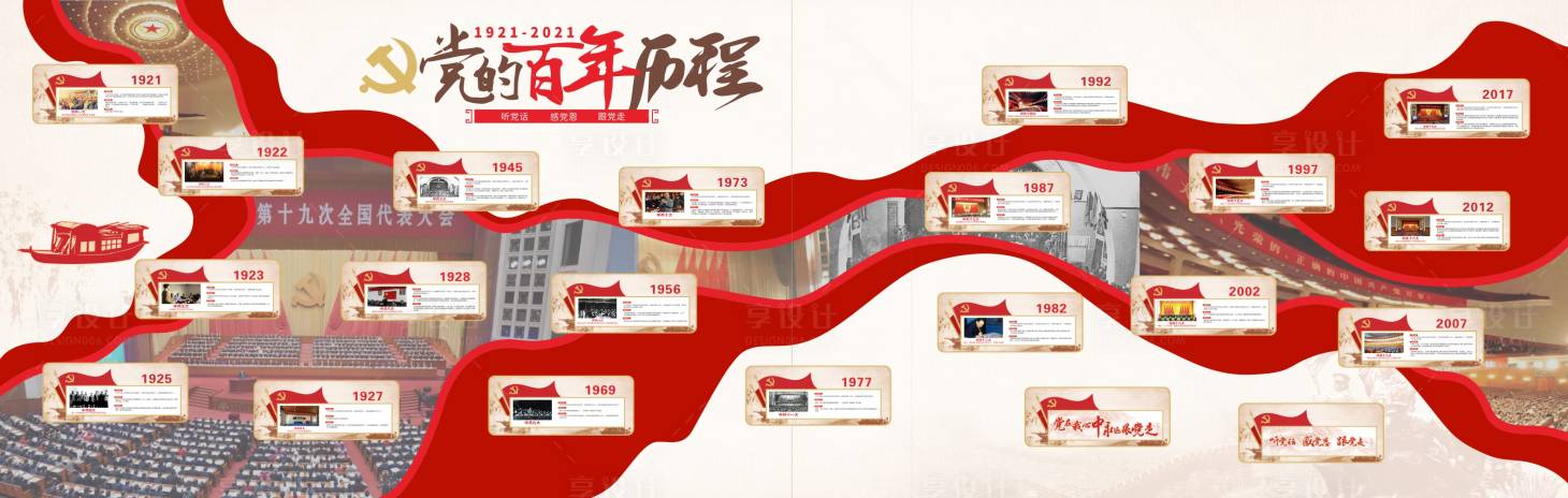 源文件下载【党建百年历程】编号：13040018023304323