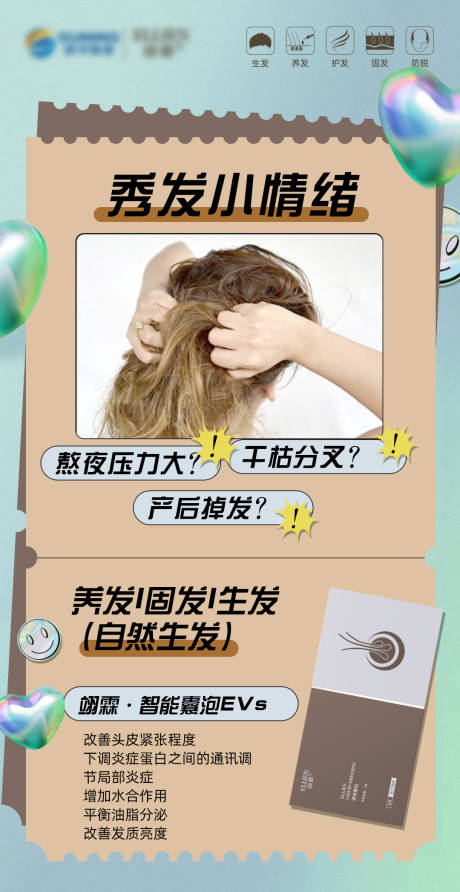 源文件下载【享设计】搜索编号：59770017797775493【脱发掉发医美海报】