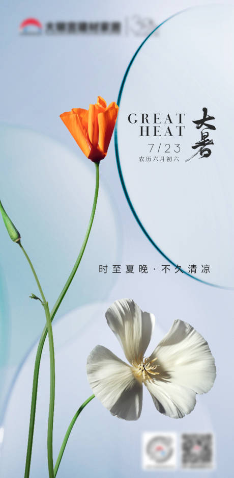 源文件下载【大暑节气海报】编号：44800018148335260